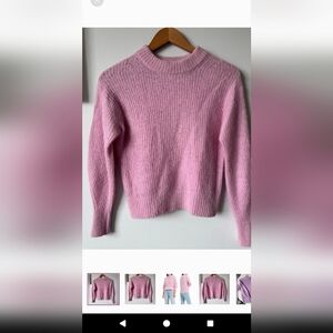 Everlane alpaca pink crew sweater (XS)